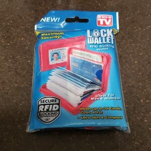 RFID blocking wallet.  Red